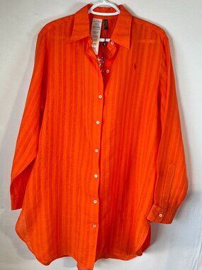 Polo Ralph Lauren Cotton–Linen Button-Up — NWT  Luxury Classic  Size S